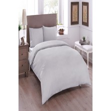 Taç Ranforce Çift Kişilik Nevresim Takımı Basic Gri