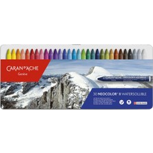 Caran d'Ache Neocolor 30 Renk Water Soluble Wax Pastel Boya