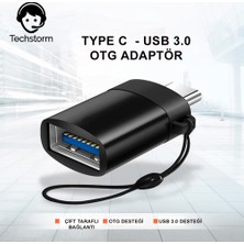 Techstorm Type C - USB 3.0 Otg Dönüştürücü Siyah