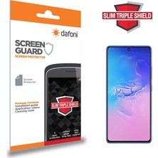 Dafoni Samsung Galaxy S10 Lite Slim Triple Shield Ekran Koruyucu Şeffaf