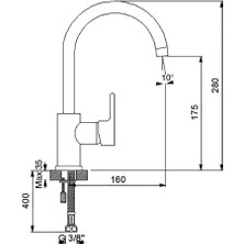 Newarc Premium Dönerli Lavabo Bataryası