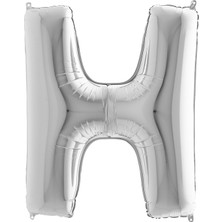 My Party Store Grabo Harf Folyo Balon 40" 100 cm Gümüş H