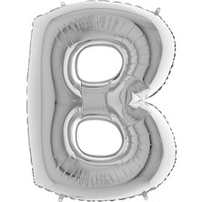 My Party Store Grabo Harf Folyo Balon 40" 100 cm Gümüş B