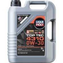 Liqui Moly Top Tec 4310 0W-30 5 Litre Motor Yağı ( Üretim Yılı: 2019 )