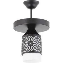 Lambadar Tekli Spor Model Modern Retro Rustik Avize Beyazcam