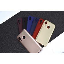 Case 4U Samsung Galaxy A20E Kılıf Klasik Mat Renkli Yumuşak Premier Silikon + Cam Ekran Koruyucu Siyah