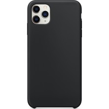 Case 4U Apple iPhone 11 Pro Kılıf Silk Silikon + Cam Ekran Koruyucu Siyah