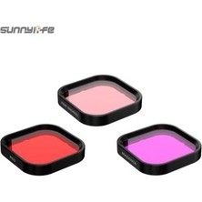 Sunnylife Gopro Hero 8 Black Waterproof Case + Diving Filter (3ADET)
