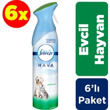 Febreze Hava Ferahlatıcı Sprey Oda Kokusu Evcil Hayvan 300 ml 6'lı Paket