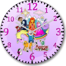 Baskı Dükkanı Adventure Time Marceline Jack Finn 2 Duvar Saati