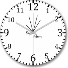 Baskı Dükkanı Hip Hop Müzik 2 Duvar Saati Bombeli Gercek Cam