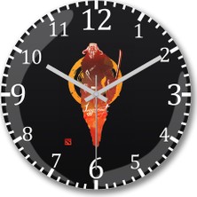 Baskı Dükkanı Julgamento Duvar Saati Bombeli Gercek Cam