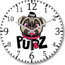 Baskı Dükkanı Kurabiye Canavarı Duvar Saati Bombeli Gercek Cam