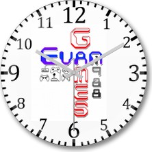 Baskı Dükkanı Let's Party Duvar Saati Bombeli Gercek Cam