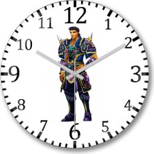 Baskı Dükkanı Metin Ninja Duvar Saati Bombeli Gercek Cam