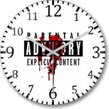 Baskı Dükkanı Parka Gidecekmiş İki Gözümün Çiçeği Duvar Saati