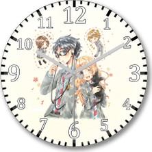 Baskı Dükkanı Shine On You Crazy Diamond Duvar Saati Bombeli Gercek Cam