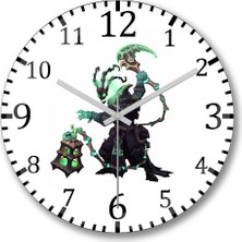 Baskı Dükkanı Threshinho Duvar Saati Bombeli Gercek Cam