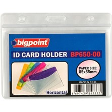 Bigpoint Korumalı Kart Poşeti Yatay Şeffaf 85x55mm 10'lu Poşet