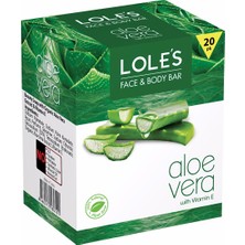 Loles 20'li Bitkisel Aloe Vera Yağı Sabunu 20 x 100 gr