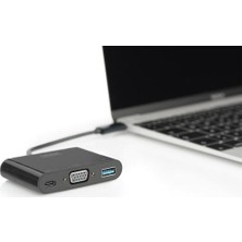 Digitus USB 3.1 (Gen. 1) (USB Tip C) VGA Grafik Adaptörü