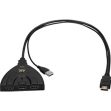 Gplus 4K304U HDMI 4K Ultra Hd 2160P USB Pigtail Güç Kablolu HDMI Switch