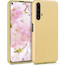 Kılıfist Huawei Honor 20 Kılıf Zore Premier Mat Esnek Silikon Gold
