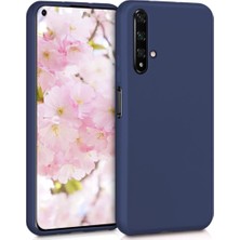 Kılıfist Huawei Honor 20 Kılıf Zore Premier Mat Esnek Silikon Lacivert