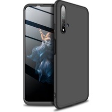 Kılıfist Huawei Honor 20 Kılıf Zore 360 Tam Koruma 3 Parça Ays Kapak Siyah