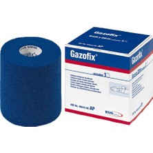 Gazofix Elastik Koheziv Fiksasyon Bandajı 8 cm x 20 mm Mavi