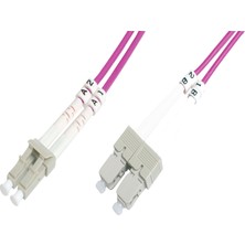 Beek SC-LC Fiber Optik Patch Kablo 5 m Multimode 3.0mm Duplex 50/125 Om4