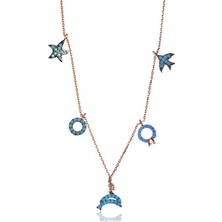 By Barun Firuzeli Şans Kolye - Rose