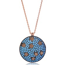 By Barun Yıldızlı Firuze Kolye - Rose