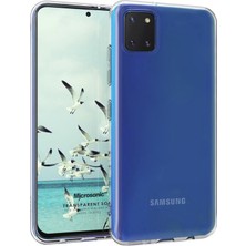 Microsonic Samsung Galaxy A81 Kılıf Transparent Soft Beyaz