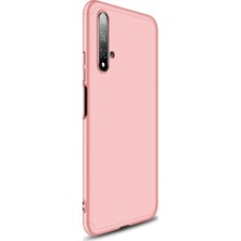 Microsonic Huawei Nova 5T Kılıf Double Dip 360 Protective Rose Gold