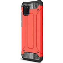 Microsonic Samsung Galaxy Note 10 Lite Kılıf Rugged Armor Kırmızı