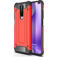 Microsonic Xiaomi Redmi K30 Kılıf Rugged Armor Kırmızı