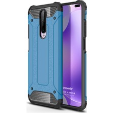 Microsonic Xiaomi Redmi K30 Kılıf Rugged Armor Mavi