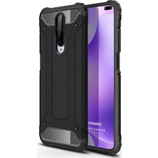 Microsonic Xiaomi Redmi K30 Kılıf Rugged Armor Siyah