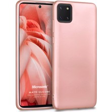 Microsonic Mat Silikon Samsung Galaxy Note 10 Lite Kılıf Rose Gold