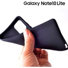 Microsonic Mat Silikon Samsung Galaxy Note 10 Lite Kılıf Siyah