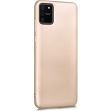 Microsonic Mat Silikon Samsung Galaxy S10 Lite Kılıf Gold