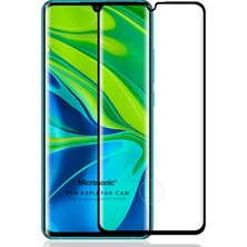 Microsonic Xiaomi Mi Note 10 Pro Tam Kaplayan Temperli Cam Ekran Koruyucu Siyah