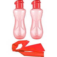 Kaktüskedi Pembe Matara Suluk 500 ml + Spor Bandı