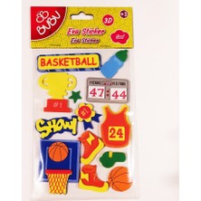 Bubu 3D Eva Sticker Spor Basketball ST0067