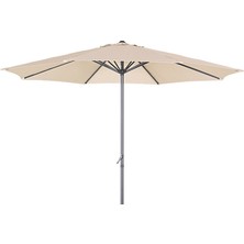 Drc 3 m Makaralı Bahçe Şemsiyesi Makaralı Bahçe Şemsiyesi Balkon Şemsiyesi Naturel