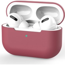 Ally Apple Airpods Pro İnce Slim Silikon Kılıf AL-31804 Bordo