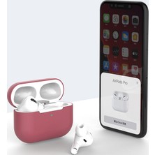 Ally Apple Airpods Pro İnce Slim Silikon Kılıf AL-31804 Bordo