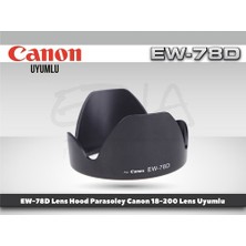 Tewise Canon EW-78D Parasoley 18-200 mm/28-200 mm Lens Uyumlu