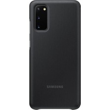 Samsung Galaxy S20 Clear View Kılıf Siyah EF-ZG980CBEGWW